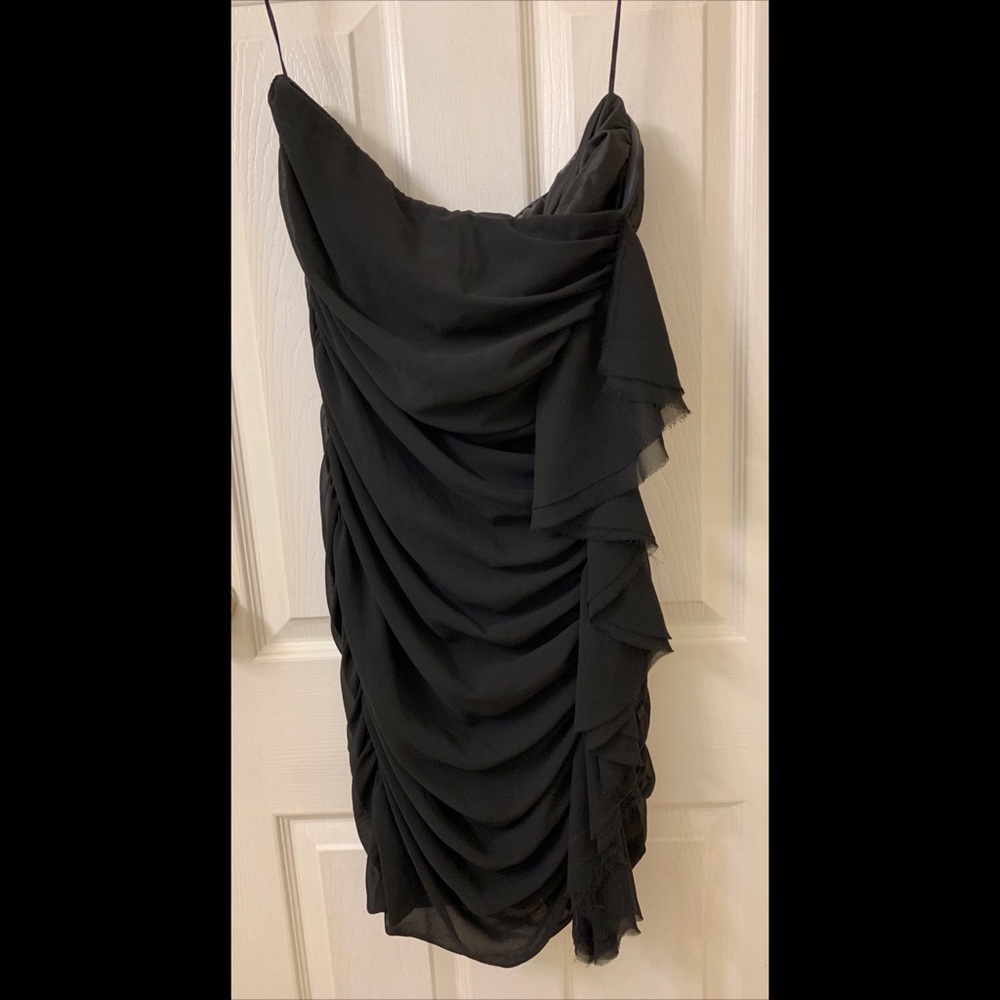 Express Black Strapless Dress